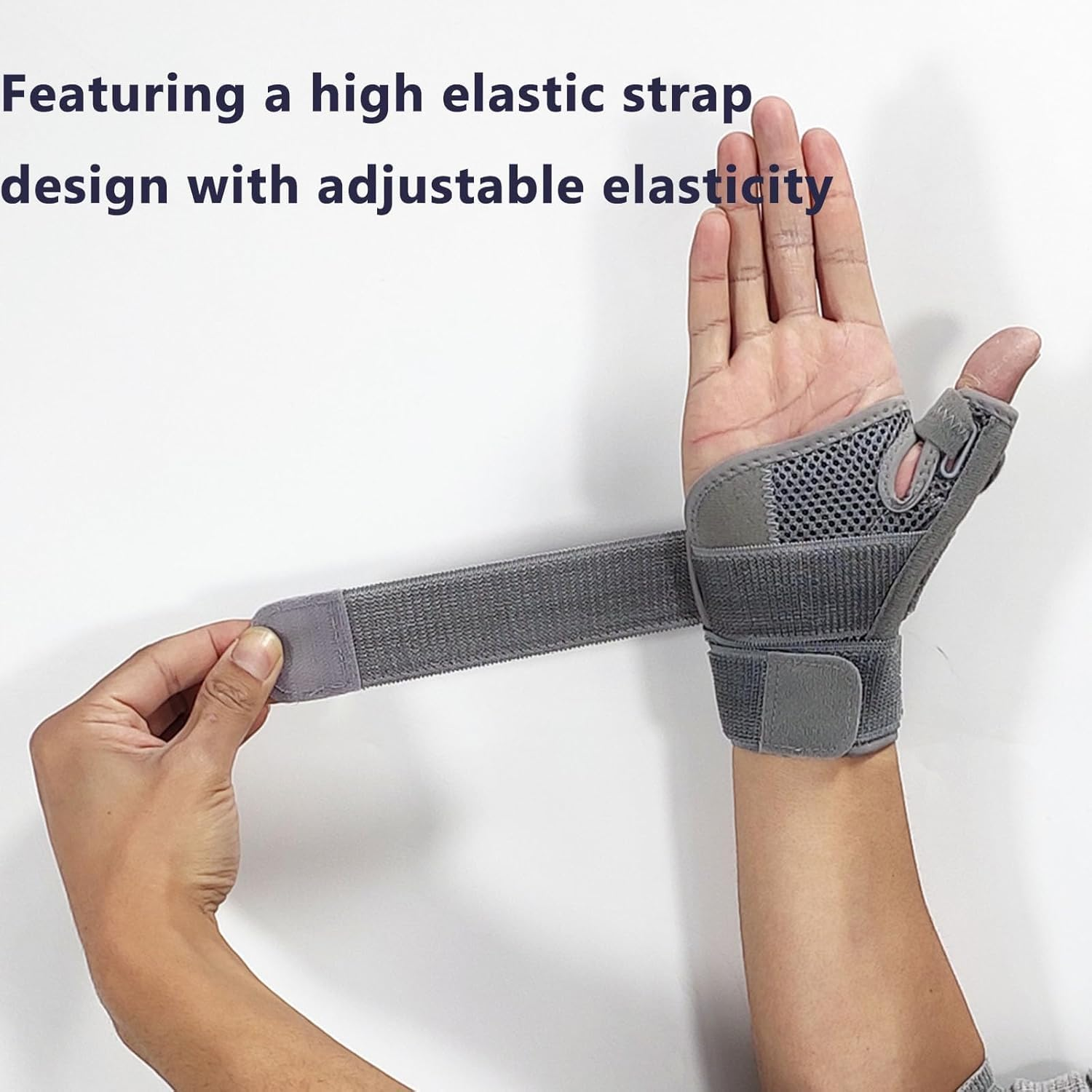 Thumb Brace & Wrist Support, Ergonomic Thumb Splint Spica with Wrist Brace for Arthritis, De Quervains Tenosynovitis, CMC Joint, Tendonitis - Right/Left Hand - 1 Piece