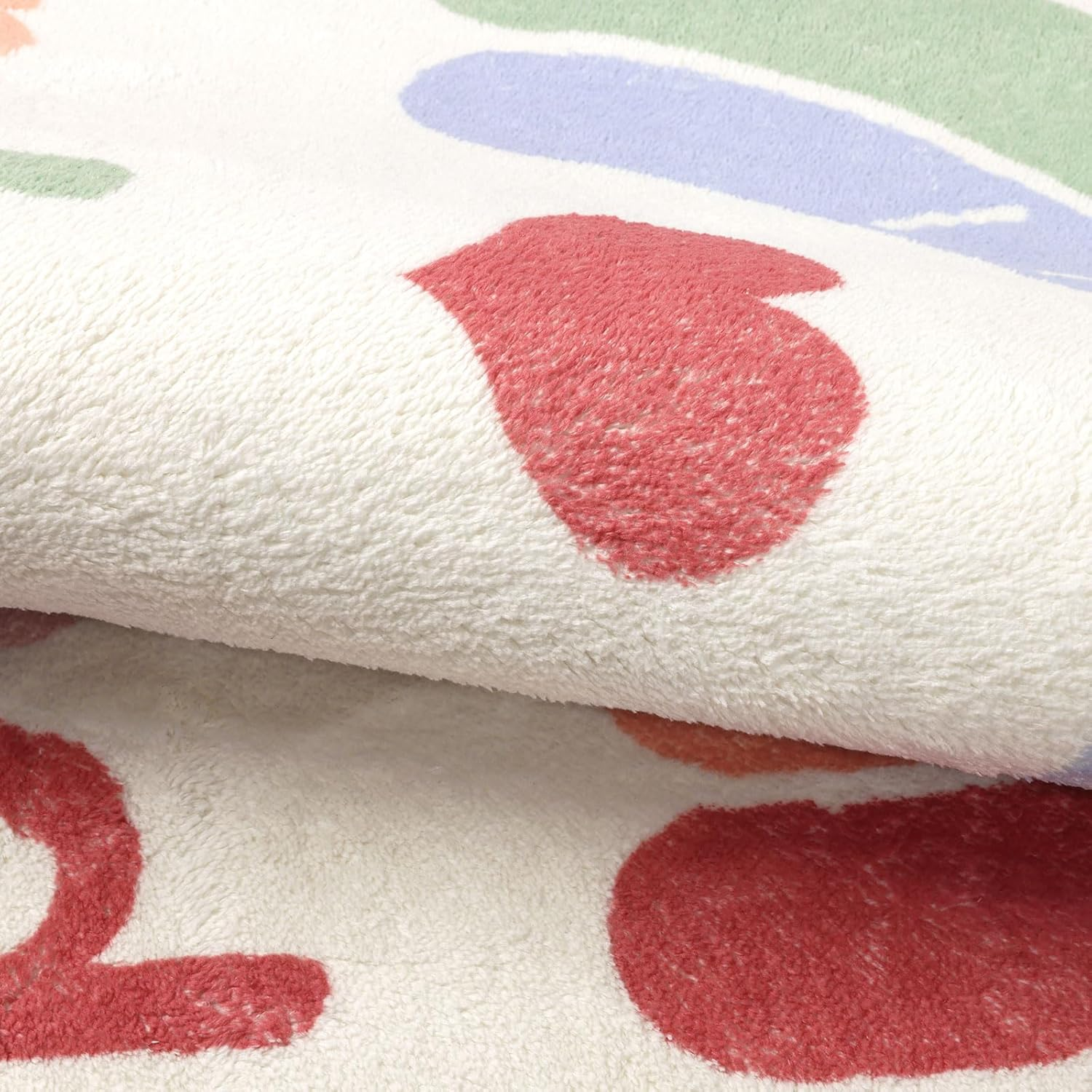 Topotdor Boho Rainbow round Rug,Washable Kids Rug Ultra Soft Colorful Nursery Rug for Calming Corner Home Bedroom Playroom Decor,47" Round image number 4