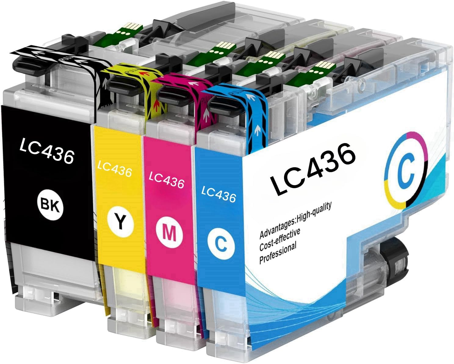 LC436 Ink Cartridges 4-Pack Compatible with Brother MFC-J4340DW MFC-J4440DW MFC-J4540DW MFC-J5855DW MFC-J5955DW MFC-J6555DW MFC-J6955DW MFC-J6957DW image number 3