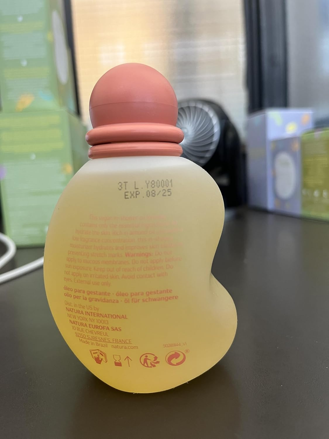 Natura - Mam&atilde;e E Beb&ecirc; Mom Stretch Marks Oil - Moisturizing Shower Oil - Skin Elasticity - 100% Vegan - Almond Oil - 97.3% Natural Origin - All Skin - Cruelty Free - Baby Essentials - 6.7 Fl Oz (200Ml) image number 3