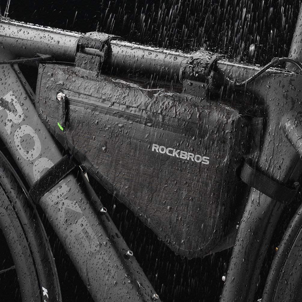ROCKBROS100% Waterproof Bike Bag Triangle Large Cycling Tube Pouch Quick Release Frame Bag 5-8L image number 6