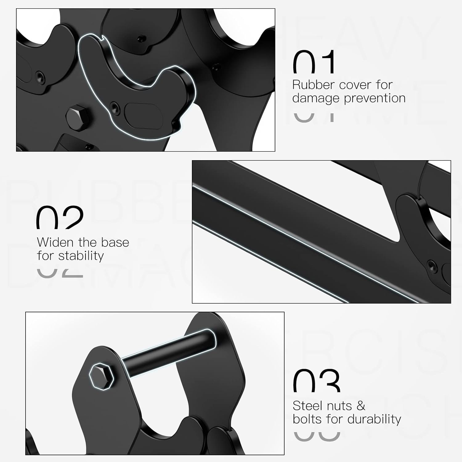 Nrevichng 3 Tier Weight Rack for Dumbbells - Compact Holder Small Dumbbell Stand Only Works 1-15 LBS, Metal Weights Organizer Designed Child Women Home Gym Exercise image number 4