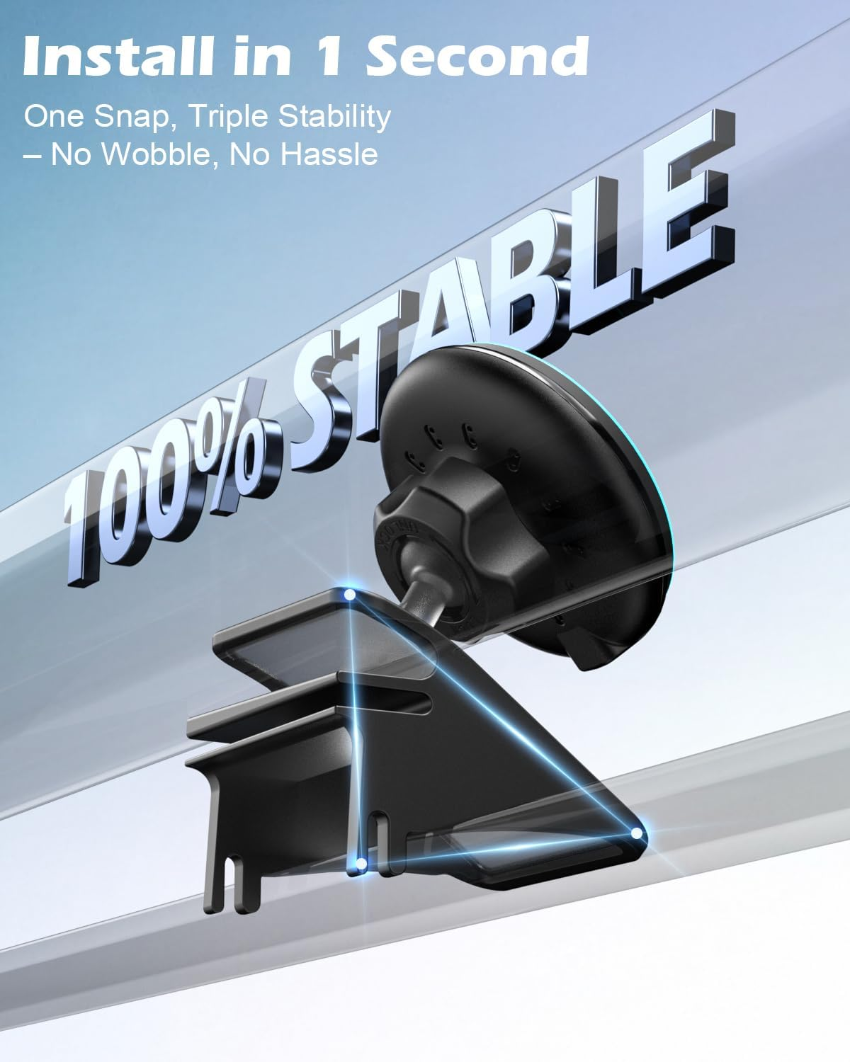 Cloudvalley Magnetic Qi2 15W Wireless Charger Phone Mount for Tesla Model 3 Highland Model Y Juniper, Strong Grip, 360&deg; Adjustable, Dashboard Car Charger Holder 2025, Design for Iphone Magsafe 17-12 image number 5