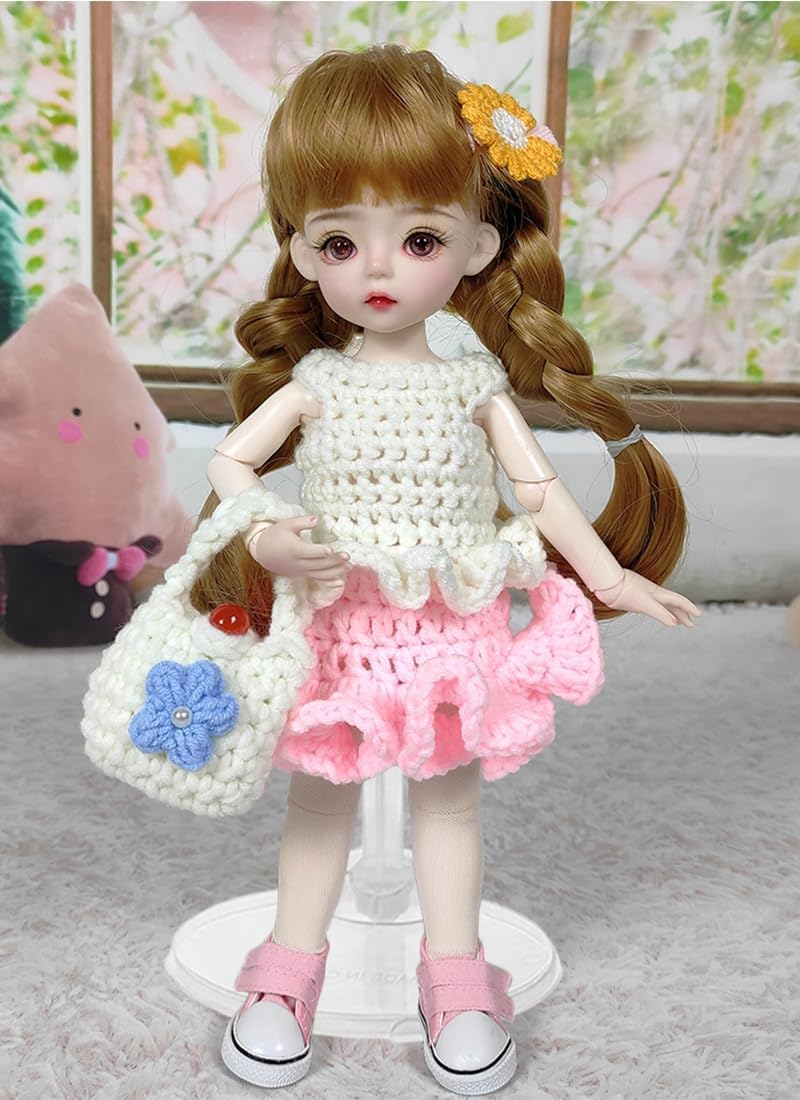 10 PCS Adjustable Doll Stands, Mini Doll Display Stands, Suitable for 11-13 Inch Dolls Transparent Display Holders，Dolls Accessories (10) image number 4