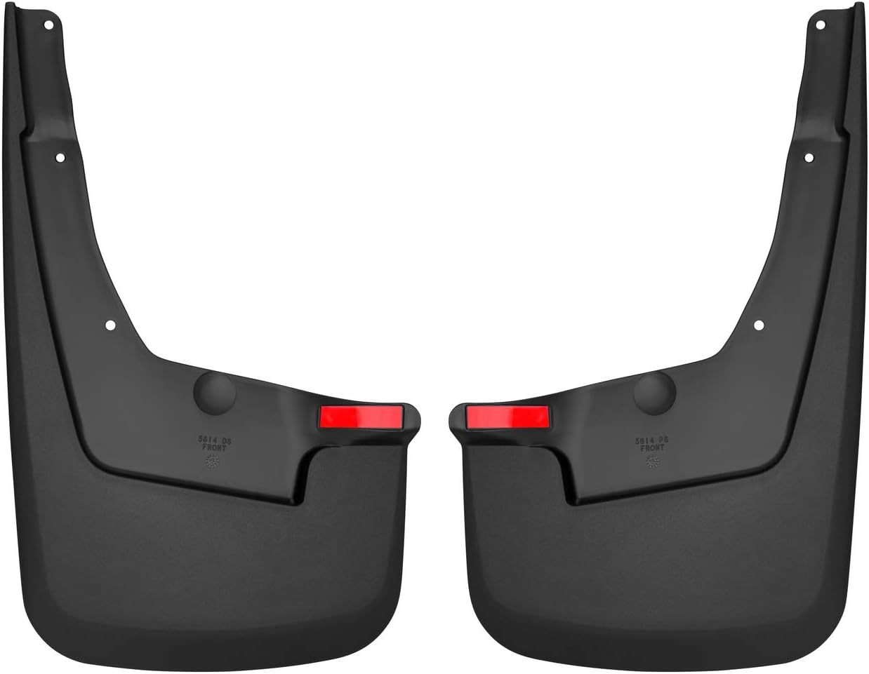 Husky Liners &mdash; Front Mud Guards | Fits 2019-2024 Dodge Ram 1500 W/Out OEM Fender Flares - Black, 2 Pc | 58141 image number 2