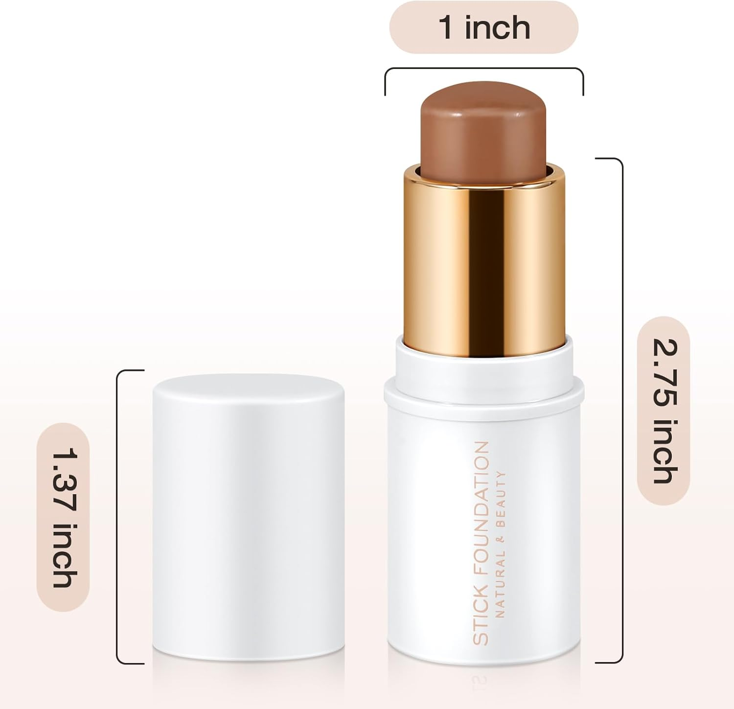 Boobeen Face Foundation Stick Full Coverage, Soft Matte Cream Contour Concealer Stick, Long Lasting Face Body Shaping Makeup Stick, Easy to Blend image number 6