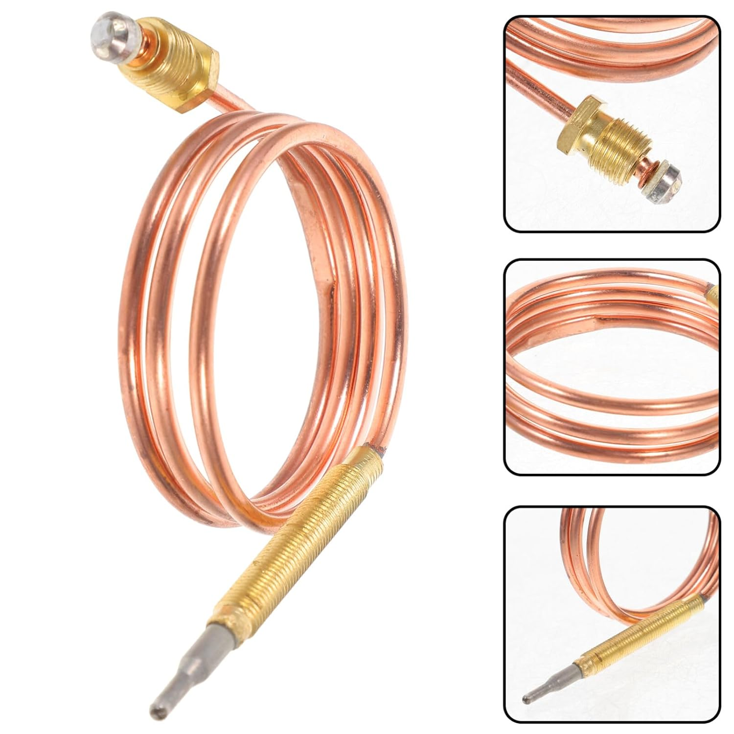 JECOMPRIS Fireplace Thermocouple 600Mm Stove Thermocouple BBQ Grill Thermocouple Temperature Sensor image number 2