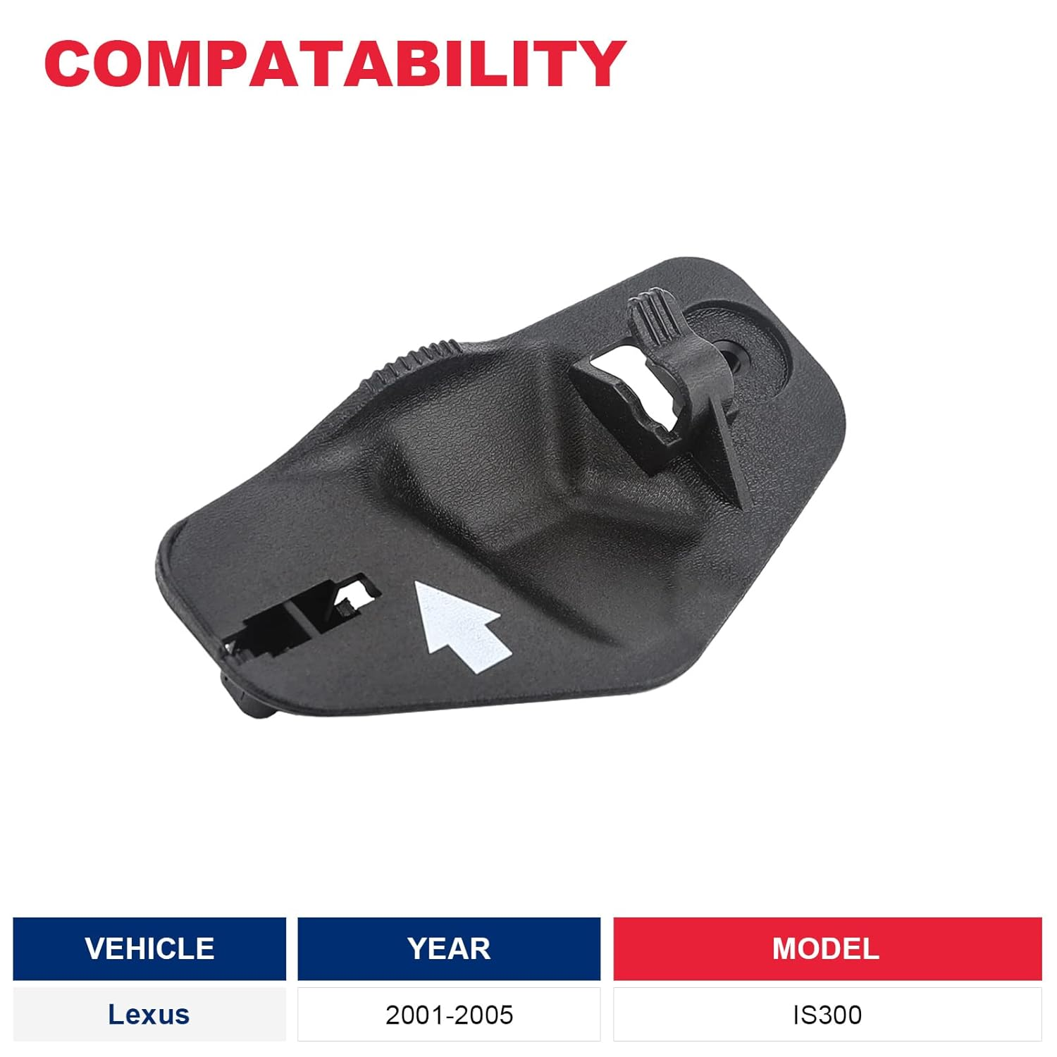 Hood Support Rod Clamp Holder Compatible with Lexus IS300 2001-2005 Hood Prop Rod Clip Replace# 53455-53010 image number 5