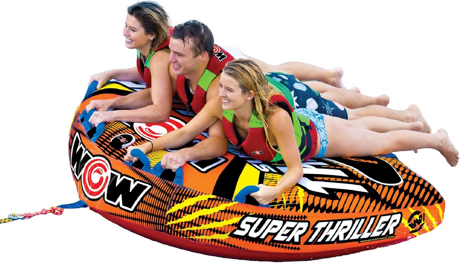 Wow Sports DC Comics Superman Towable, Soft Top Deck Tube, Towable Water Tube for 1-3 Riders image number 2