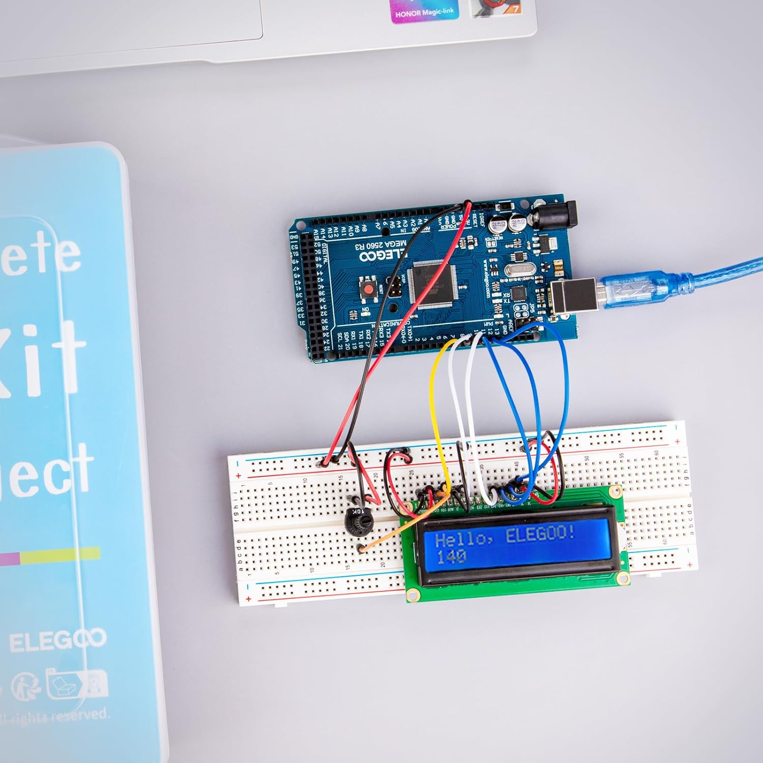 ELEGOO Breadboard Kit for Electronics Projects, 2 X 830 Pin and 2 X 400 Pin Circuit Boards for Arduino Projects image number 4