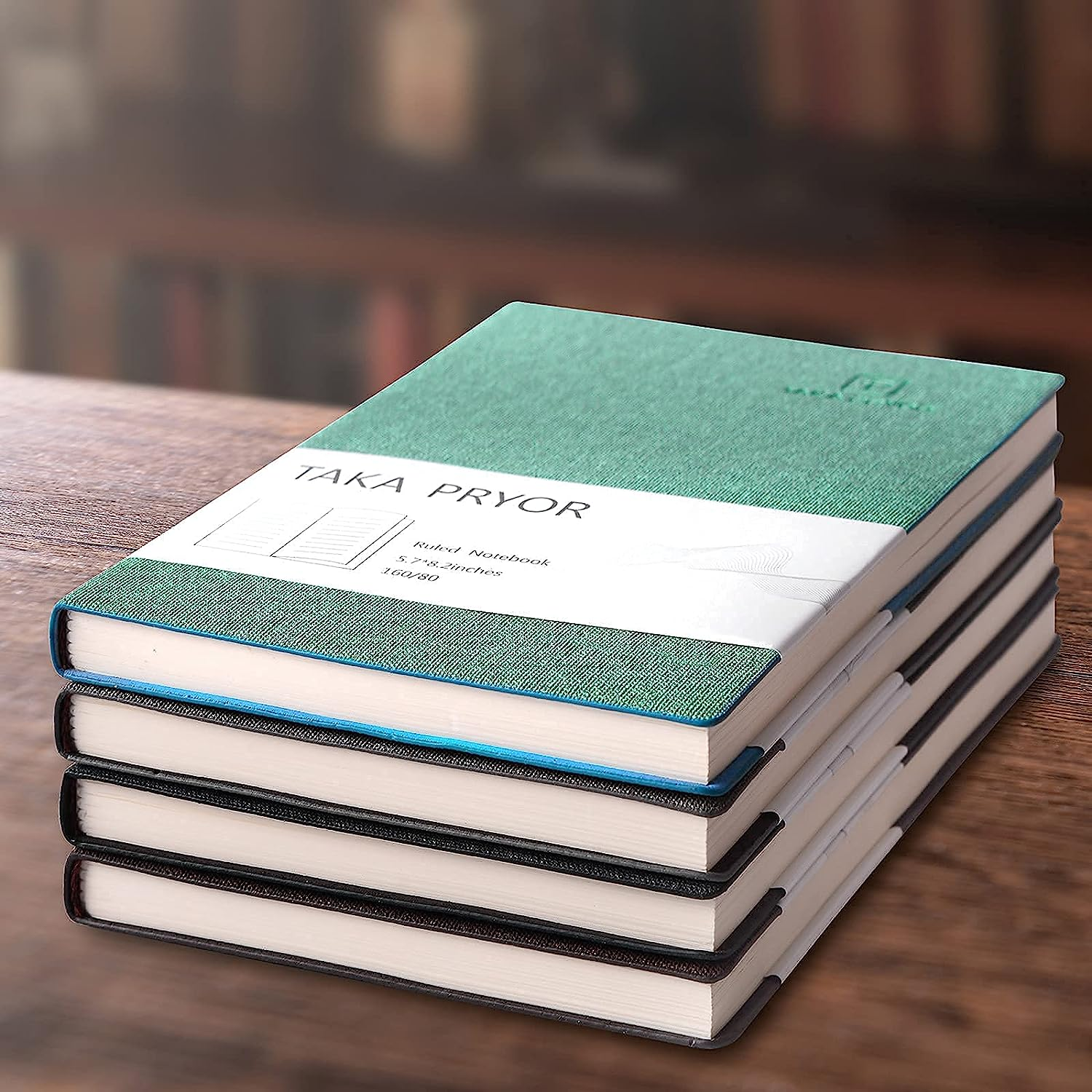 Lined Journal Notebook ，Men Women Use for Work，Writing Diary，Office，Travel or Business，120 GSM Thick Paper Journals，Medium 5.7 X 8.2 Inches(Ruled Blue) image number 6