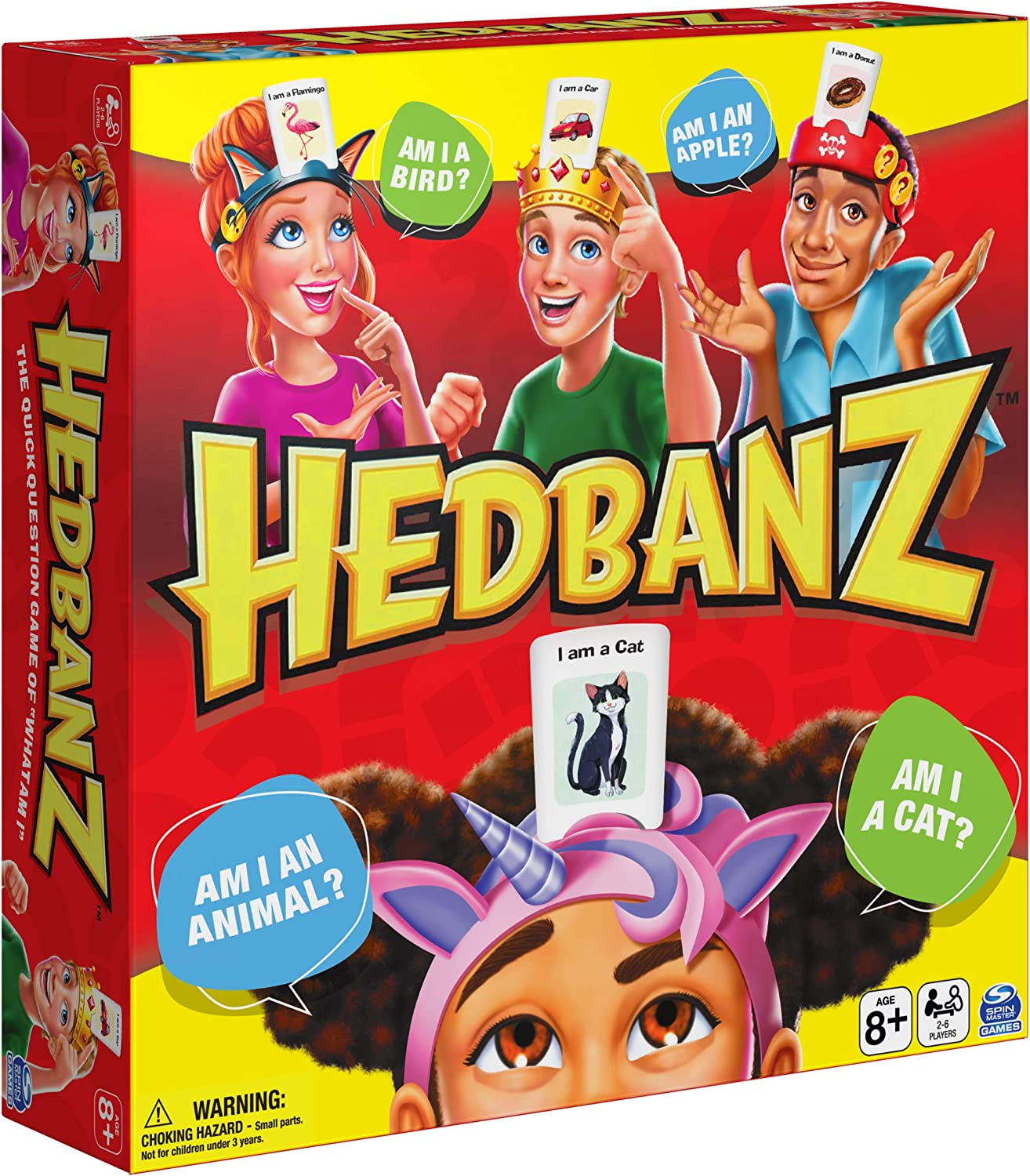 Spin Master Games Hedbanz Picture Guessing Board Game New Edition, for Families and Kids Ages 8 and Up image number 1