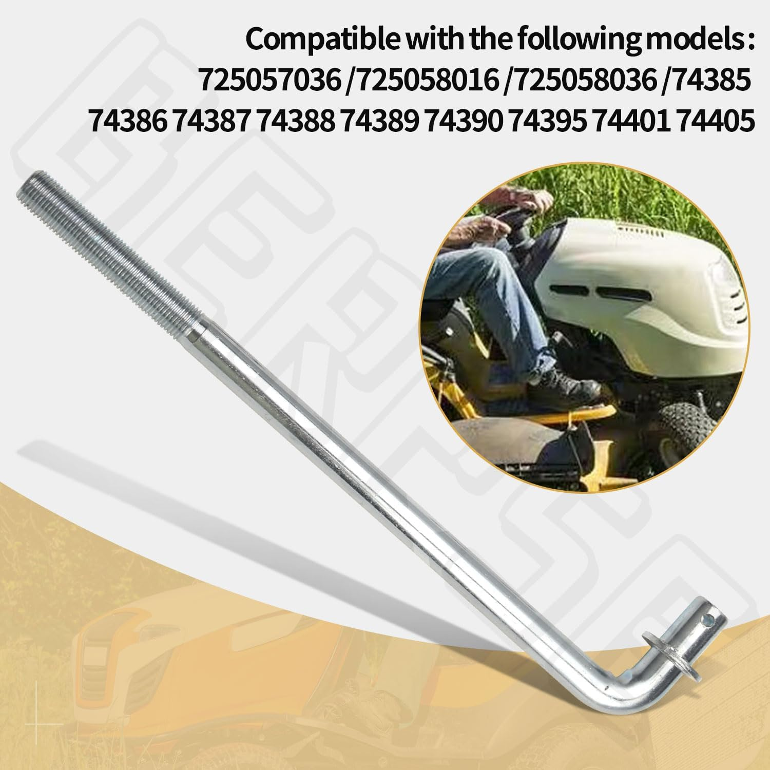 131-3945 Deck Mount Rod Compatible with Toro E S Series, Fits Models 725057036 725058016 725058036 74385 74386 74387, Replace 104-8047 image number 5