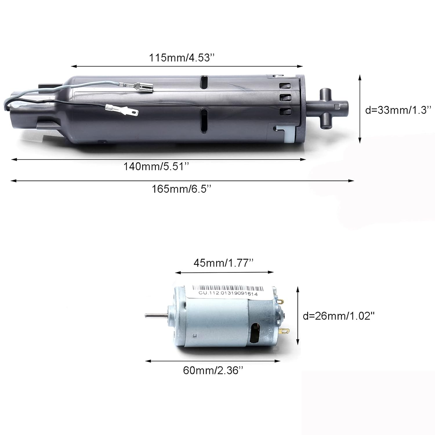 HUAYUWA Soft Roller Head Brushbar Motor 1030986 1030855 Fits for Dyson V6 V7 V8 V10 Vacuum Cleaner Soft Velvet Roller Accessories