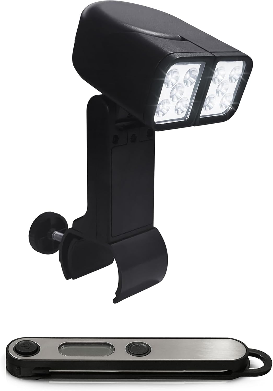 Lfcfordx Grill Light BBQ Grilling Accessory - Bright Dual Lamp Head Smoker BBQ Light for Grill Handle, Outdoor Cooking Barbecue Lighting, Gifts for Men