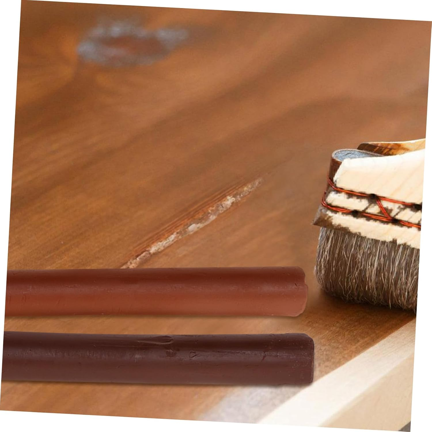 Yardenfun 5Pcs Wood Scratch Repair Pen Furniture Refinishing Crayons Kit White Touch up Paint for Wood image number 2