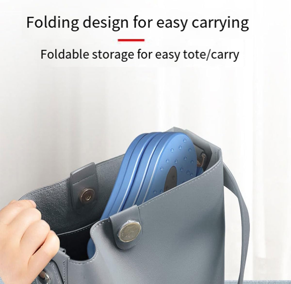 AIMALL Foot Machine Home Slimming Device - Indoor Mini Stepper for Leg Aerobic Training, Compact Fitness Trainer, Foldable and Portable - Mini-Stepper-Grey image number 3