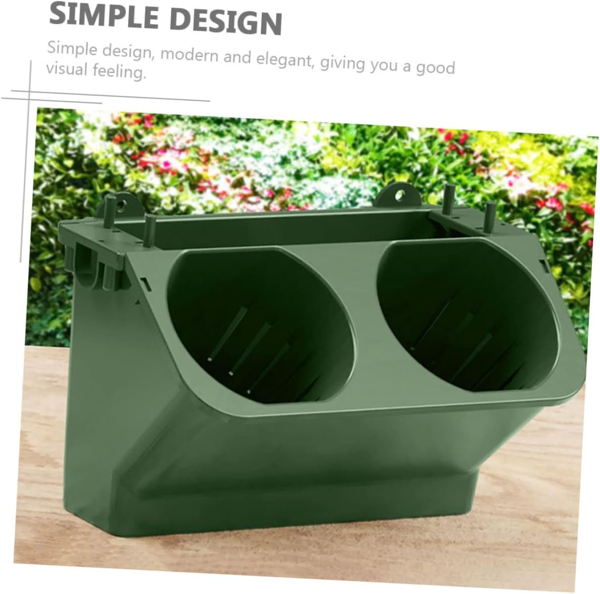 FUNOMOCYA Plant Wall Flower Pot Hanging Flower Holder Balcony Hanging Planter for Indoor Plants Modular Vertical Gardening Supplies Wall Planter Design for Home and Seedling Pots image number 1