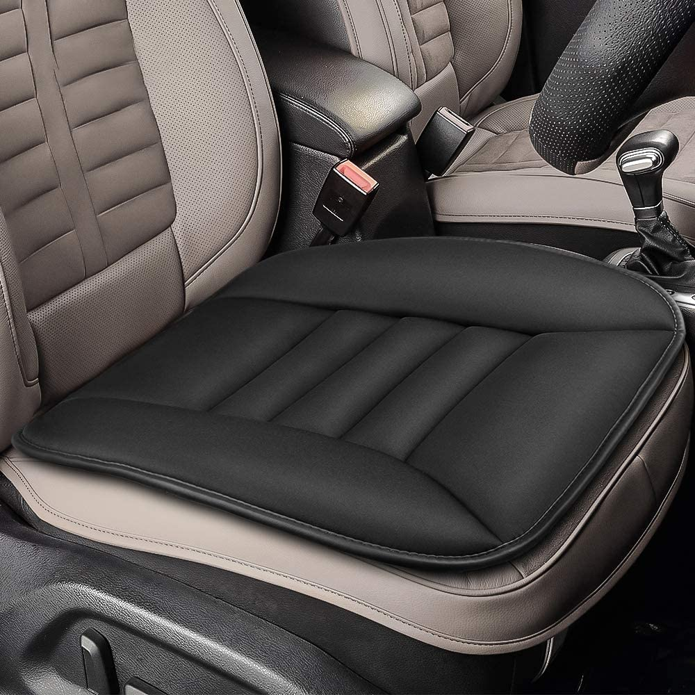 Tsumbay Car Seat Cushion Pressure Relief Memory Foam Seat Cushion Comfort Seat Protector for Car Driver Office/Home Chair Seat Cushion with Non Slip Bottom - Black image number 3