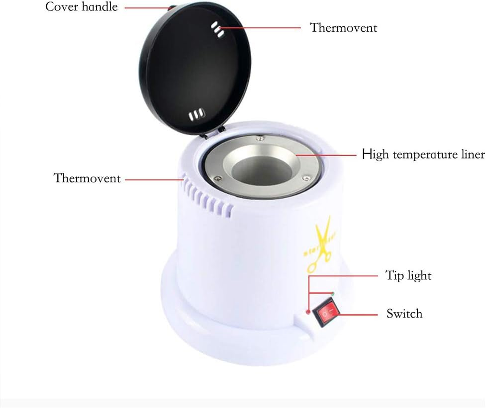 Nail Sterilizer Sterilizer High Temperature Metal Tattoo Art Pliers Tool Cleaning Pot for Nail Salon, Pliers, Cleaning Machine, Scissors