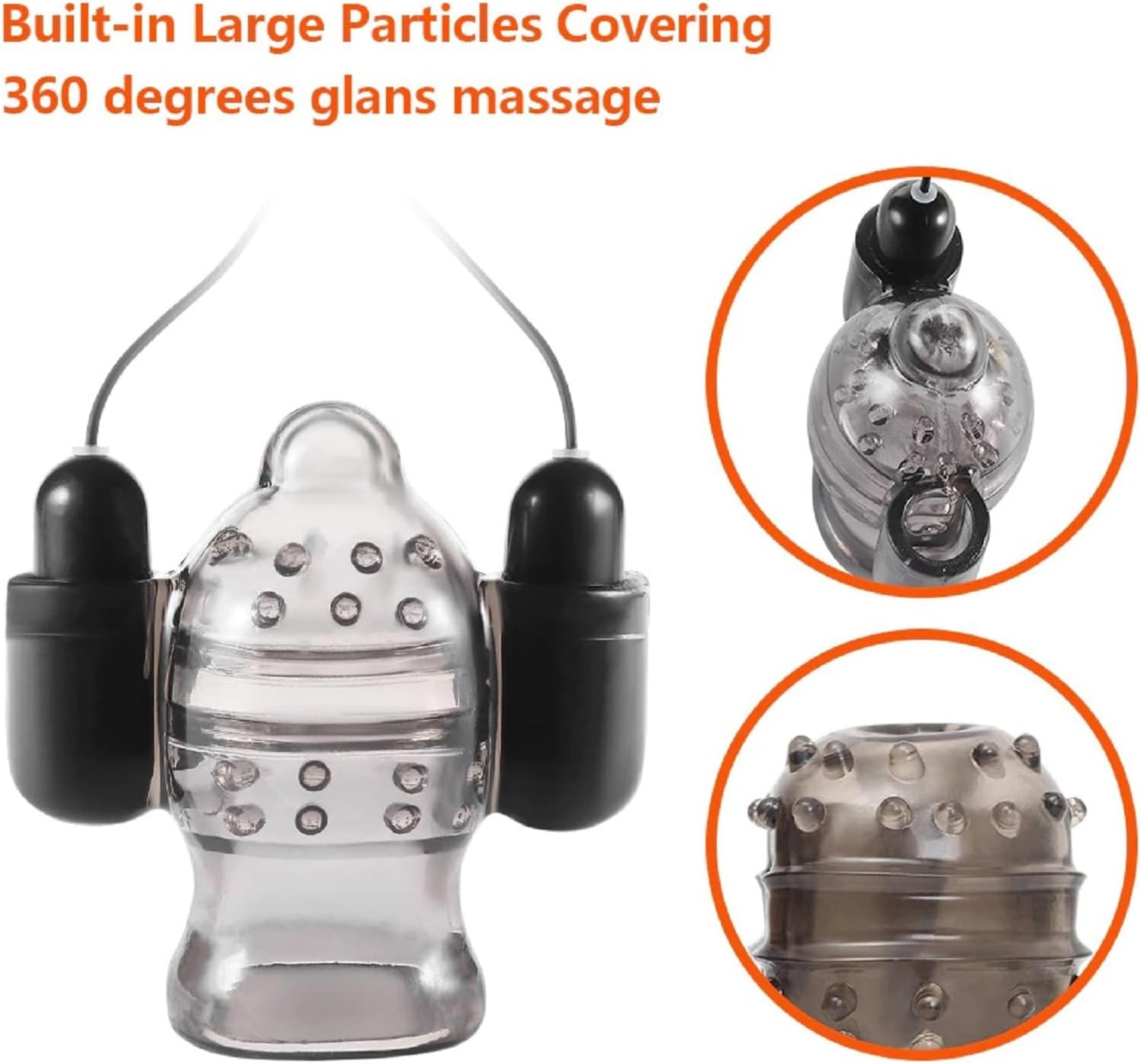 Male Sex Toys for Men Penis Vibrator - 10 Vibrating Modes, Vibrating Male Masturbator Glans Trainer Masturbation Sleeve Sex Toy image number 6