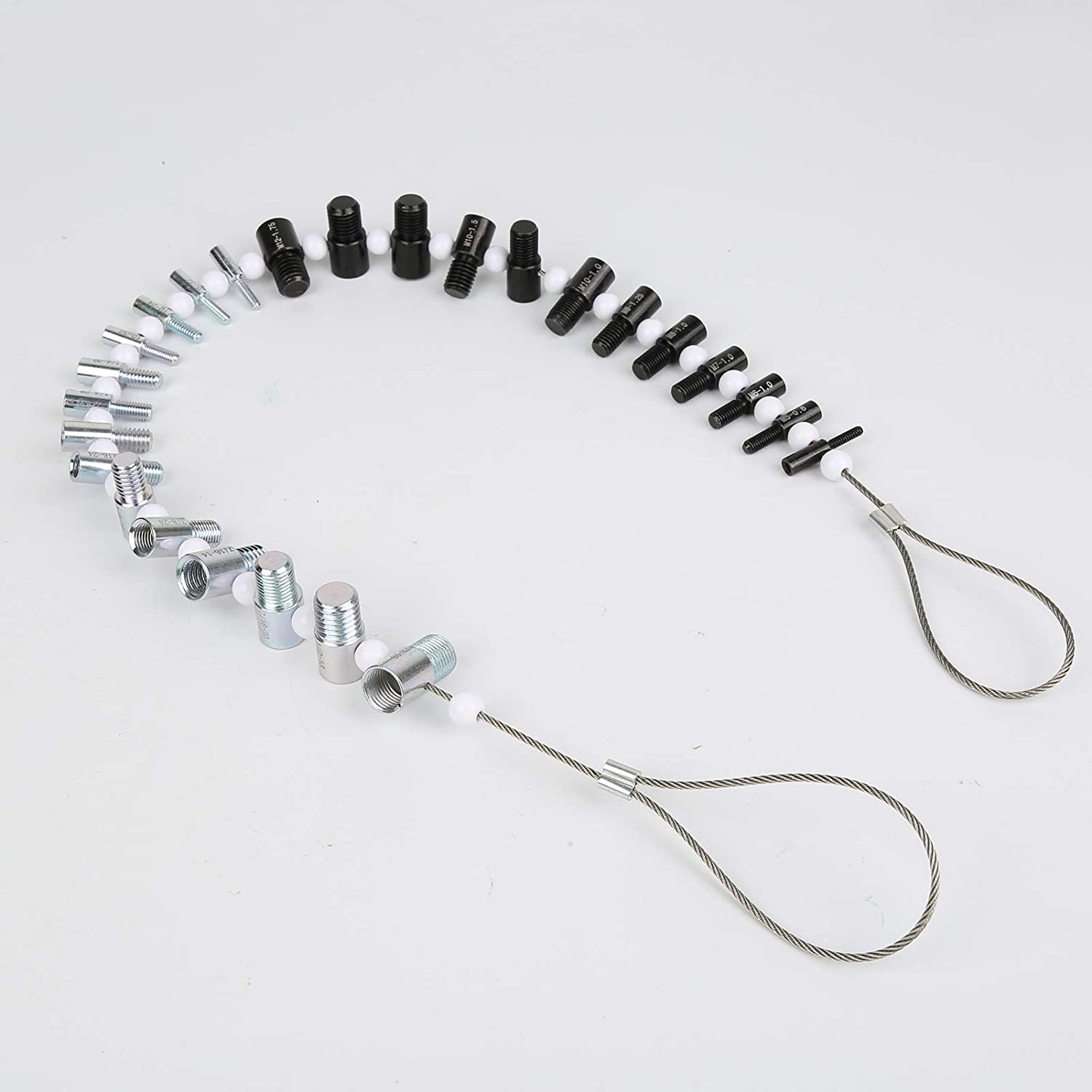 Mingzhe Nut and Bolt Thread Checker Inch and Metric Set Nut Bolt Thread Detection Tool Multipurpose Utili Tool image number 4