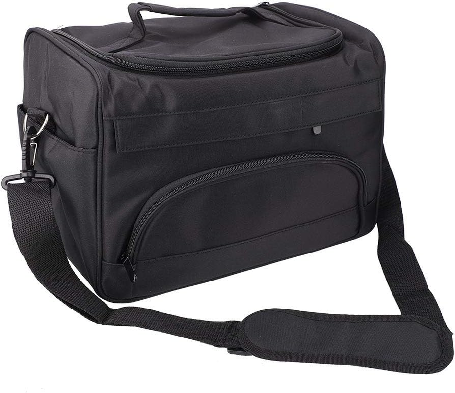 Large Capacity Hairdressing Durable Wear-Resistan Pro Black Hairdressing Tool Storage Bag, Hairdressing Tool Carrying Case, Travel Storage Case Bag Carrying Bag image number 6
