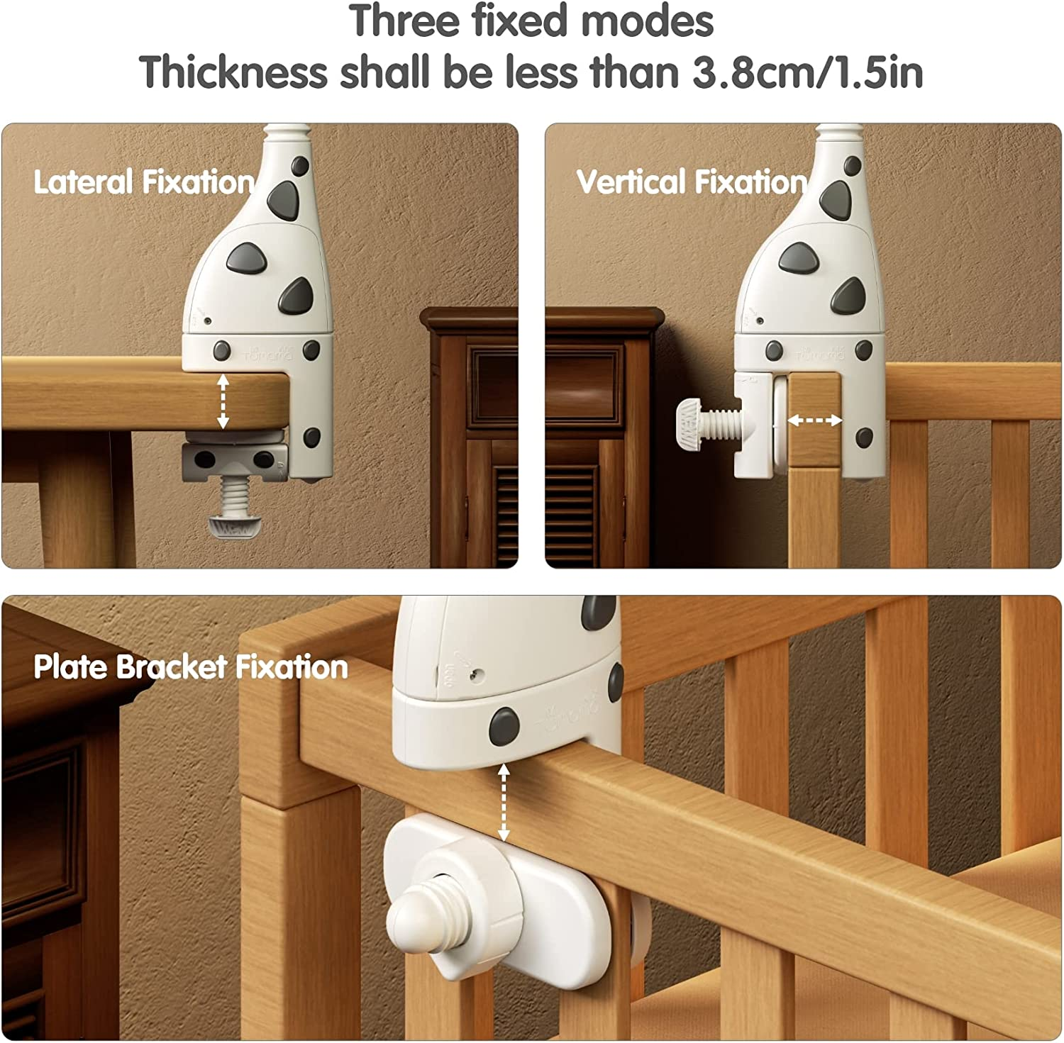 TUMAMA Baby Cot Mobile,3 in 1 Crib Toys with Remote Control,Projection Night Light, Music and White Noise, Mute Spin Motor Nursery Sensory Toys for Infant 0 3 6 9 Month Newborn Xmas Gift image number 5