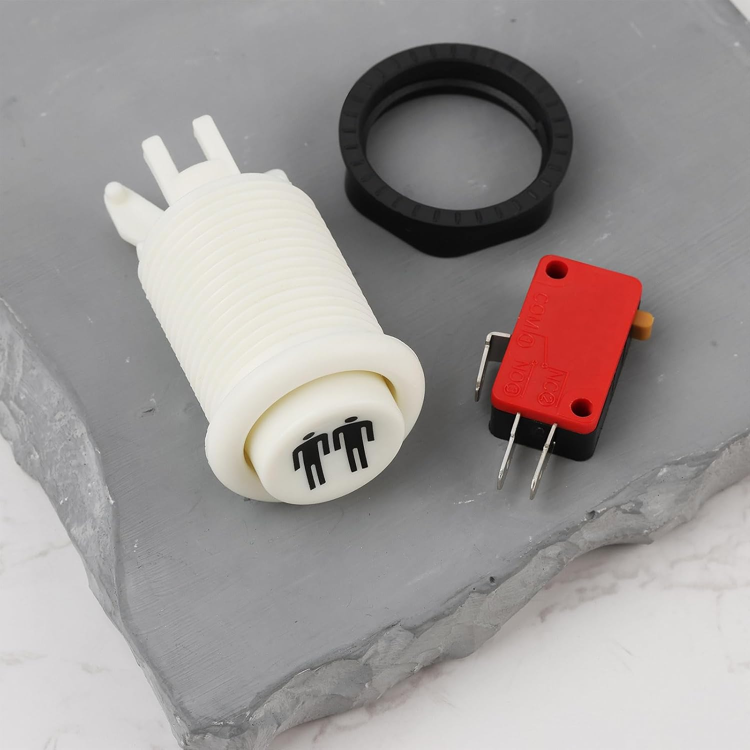 VGOL 2-Piece Arcade Game Start Button 1P 2P Player Push Button with Microswitch image number 6