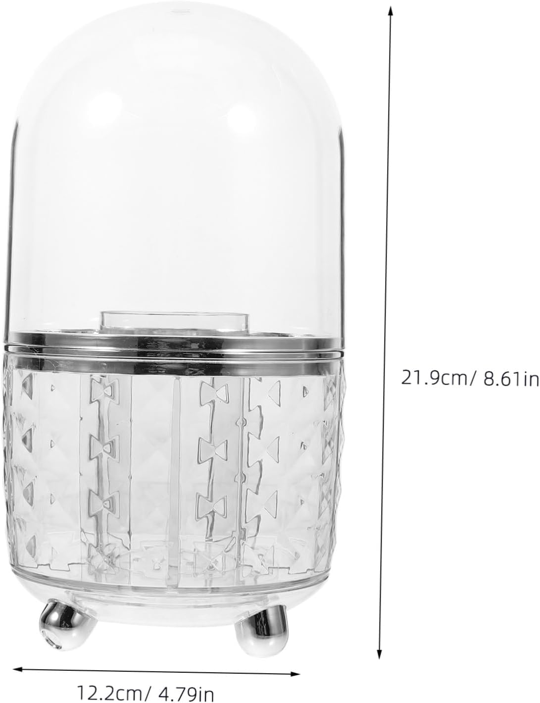 WEKAMOS Rotating Storage Box Small Wheels Pencil Holder Makeup Brush Storage Cup for Desk Bathroom image number 6