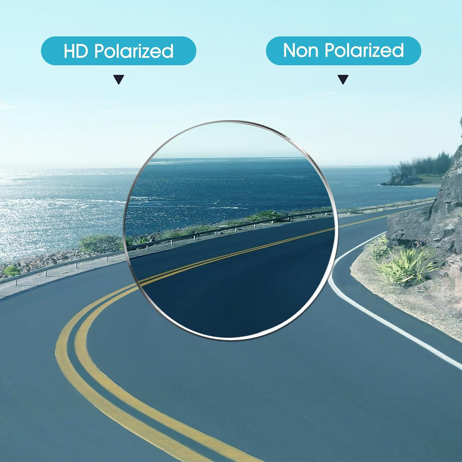 Sunglasses for Men Women Pilot Polarized Sun Glasses with UV 400 Protection Metal Frame for Driving Golf Fishing - Black Lens/Gold Frame image number 6