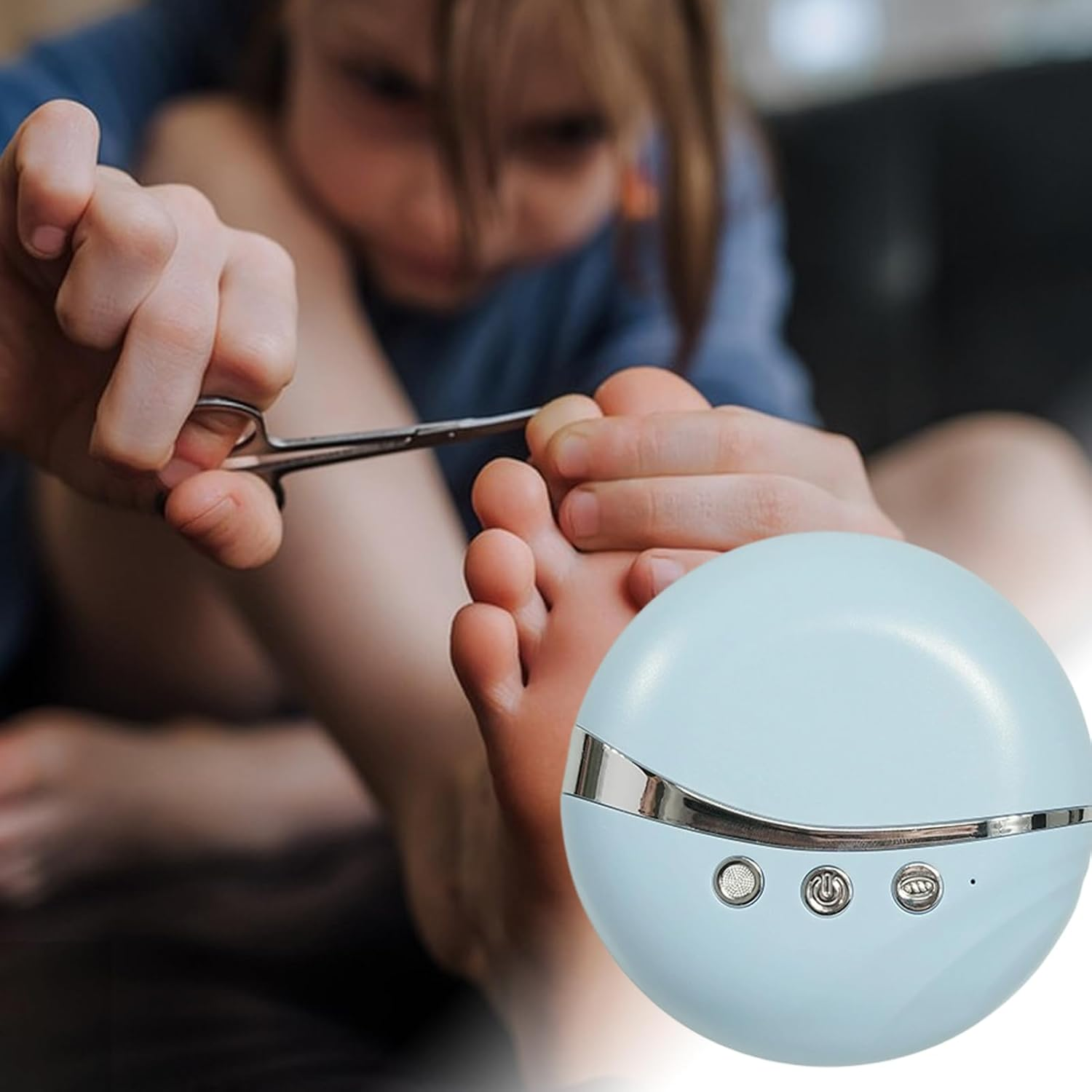 Auto Nail Clipper | 3 Speeds Fingernail Cutter with LED Light and Clip Storage - Safety Fingernail Trimmer | for Adults Seniors Men Caregivers Women Elderly image number 2