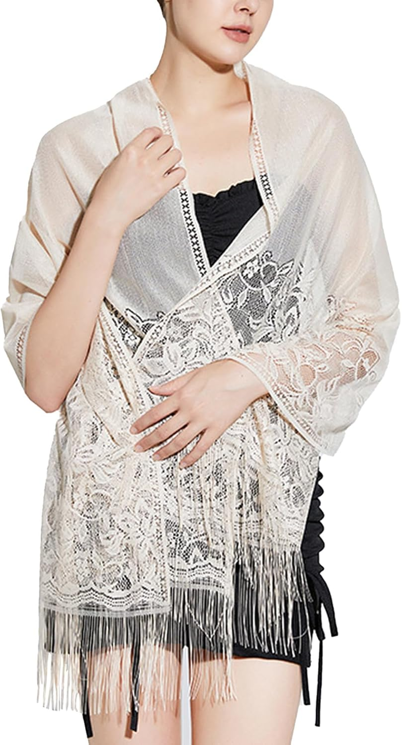 Pashmina Shawls and Wraps - Chiffon Shawl Wedding Evening Scarf for Women