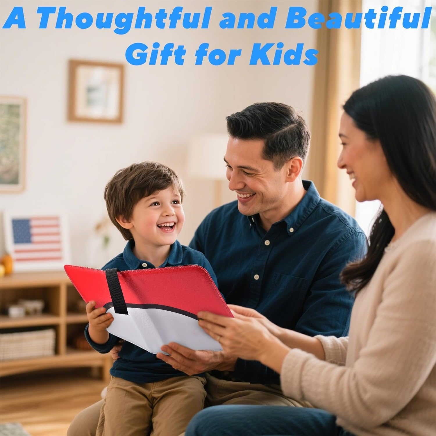 Portable 4-Pocket Trading Card Binder, Holds 400 Cards with 50 Removable Sleeves Baseball Card Binder, Compact Card Album Organizer for Game & Sports Cards image number 5