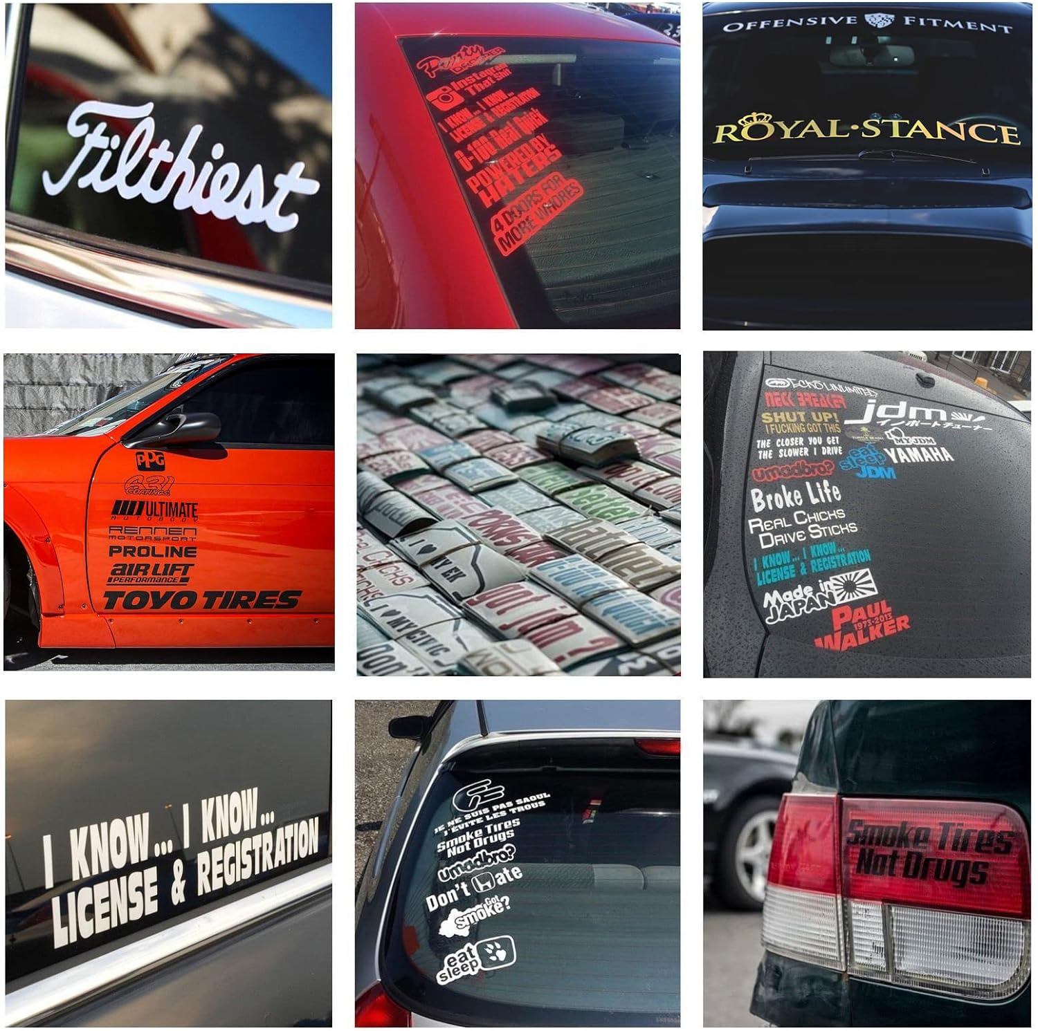 Tell Your Dog I Said Hi Sticker for Cars Funny Car Vinyl Bumper Sticker Window Decal (18Cm, White)