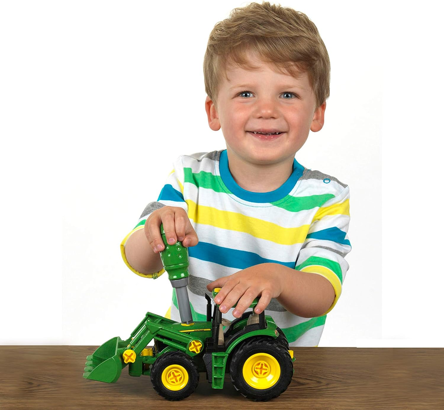 Theo Klein 3903 John Deere Tractor with Front Loader, Toy, Multi-Colored image number 5