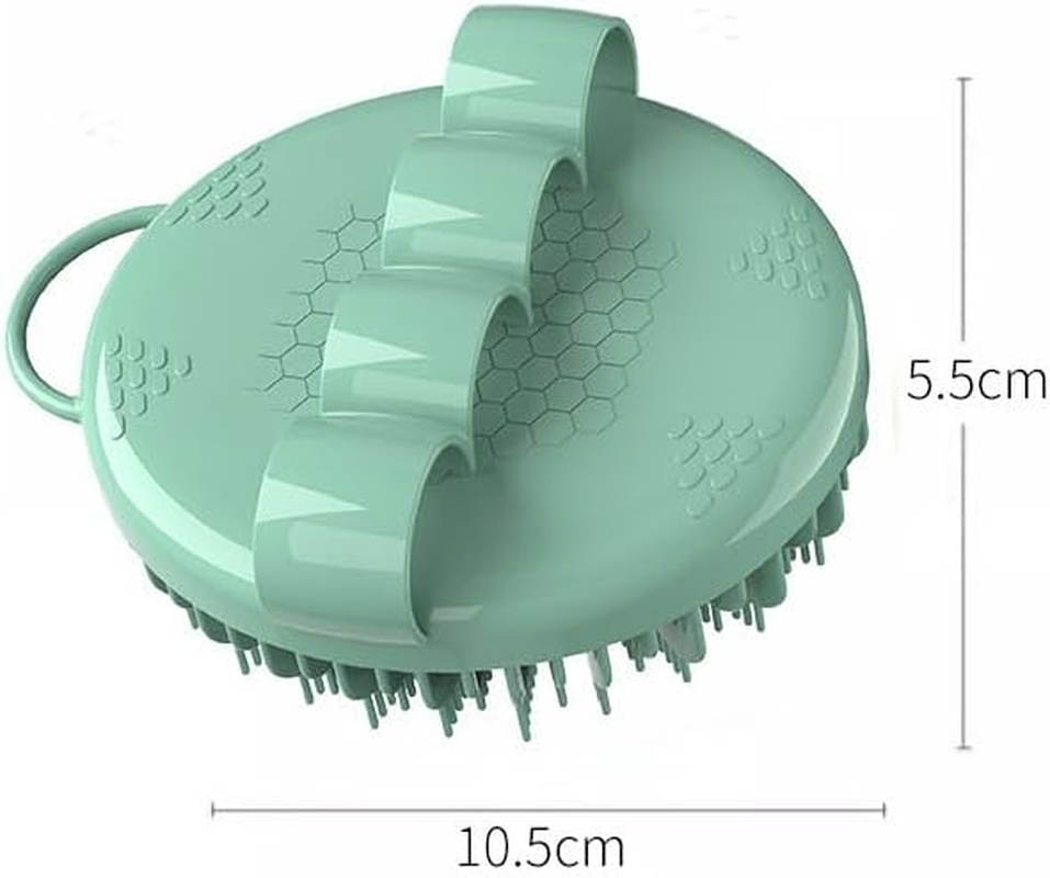 Silicone Body Scrubber, Gentle Exfoliating Shower Brush for Sensitive Skin, Ergonomic No-Slip Handle (Grey, One Size) image number 3