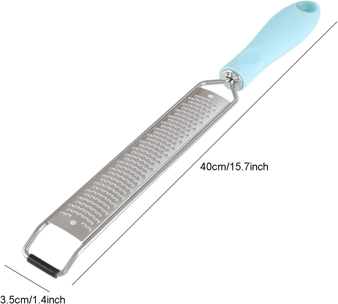 Zester Grater for Parmesan Cheese, Lemon, Citrus, Chocolate, Ginger, Garlic, Nutmeg - Hand Held Stainless Steel Multi-Purpose Kitchen Food Grater - Dishwasher Safe - Style 2 image number 2
