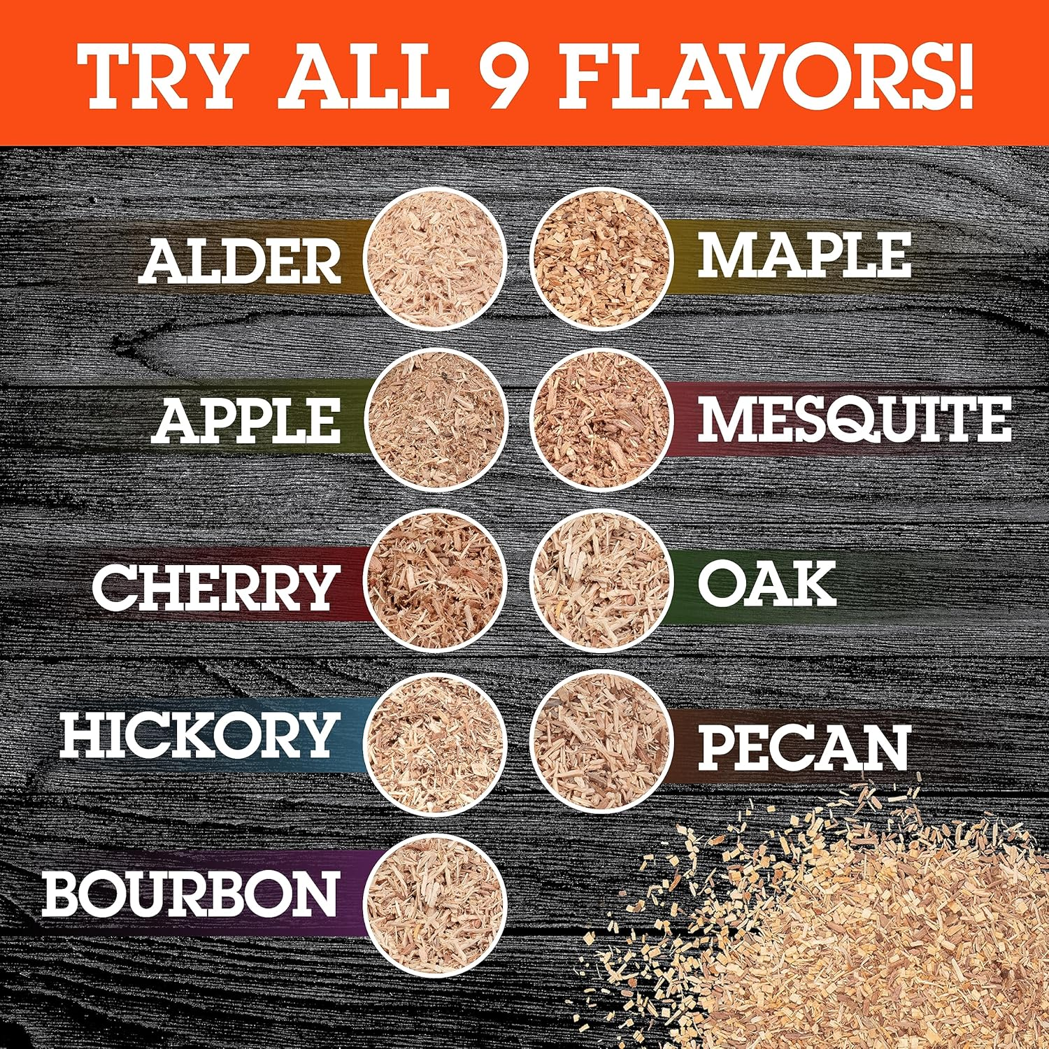 Pecan Wood Smoking Chips - 1 Pint of Fine Wood Chips for Smokers - 100% Natural