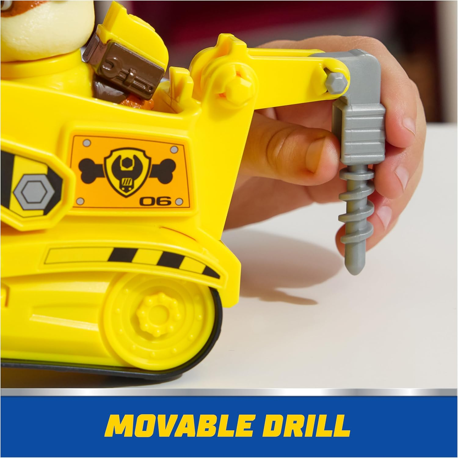 PAW Patrol, Rubble&rsquo;S Bulldozer Toy Truck with Collectible Action Figure, Sustainably Minded Kids Toys for Boys & Girls Ages 3 and Up image number 6