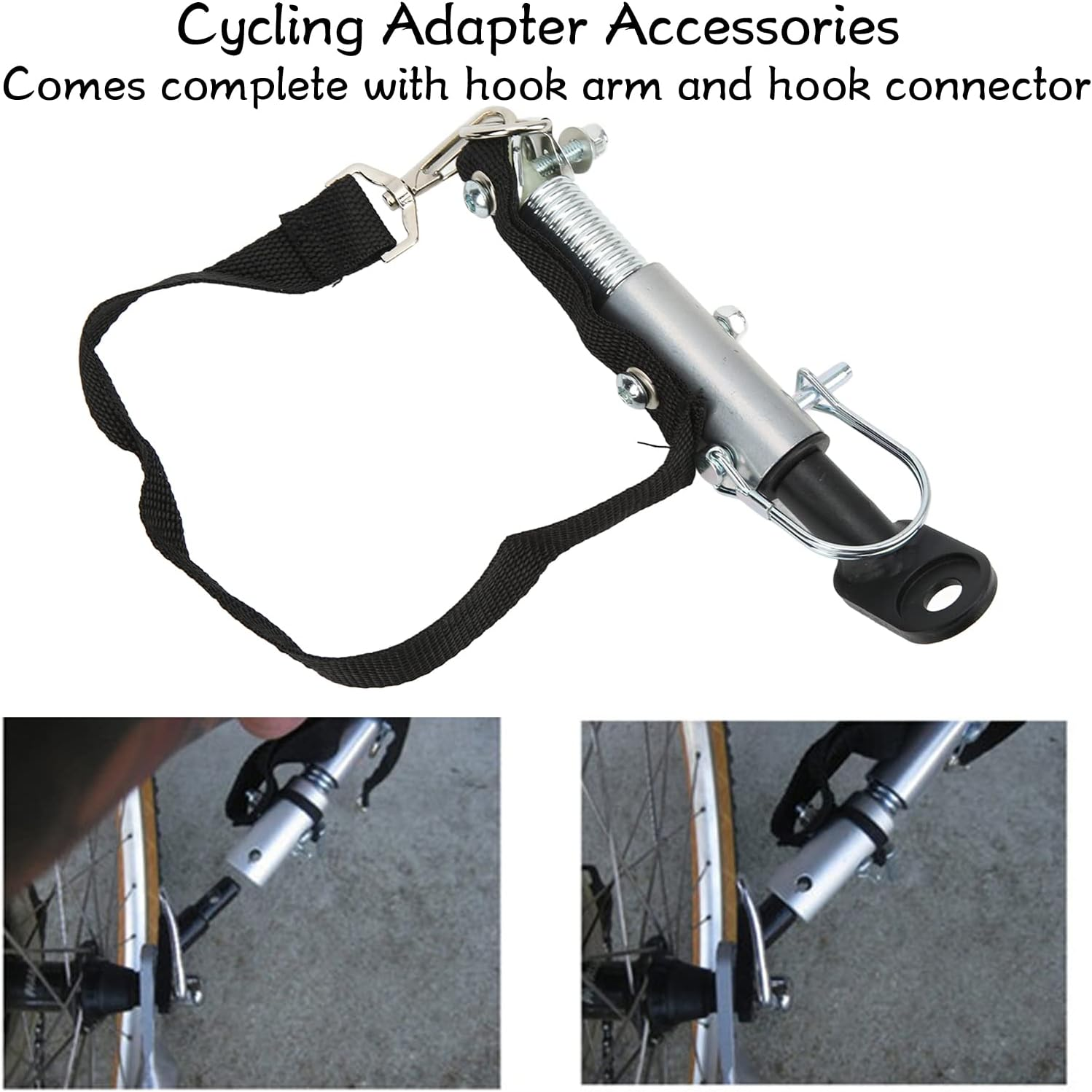 Bike Trailer Hitch Metal Toolless Installation Compact Cycling Coupler Attachment for Electric and Regular image number 6