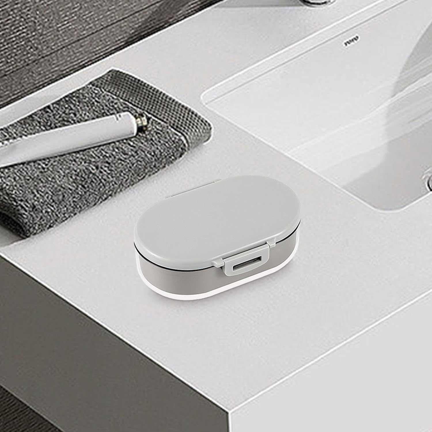 Travel Shampoo Container - Portable Shampoo Case Soap Box,Shampoo Bar Holder with Drain Board Silicone Sealing Ring for Home Apartment Dormitory Travel image number 1