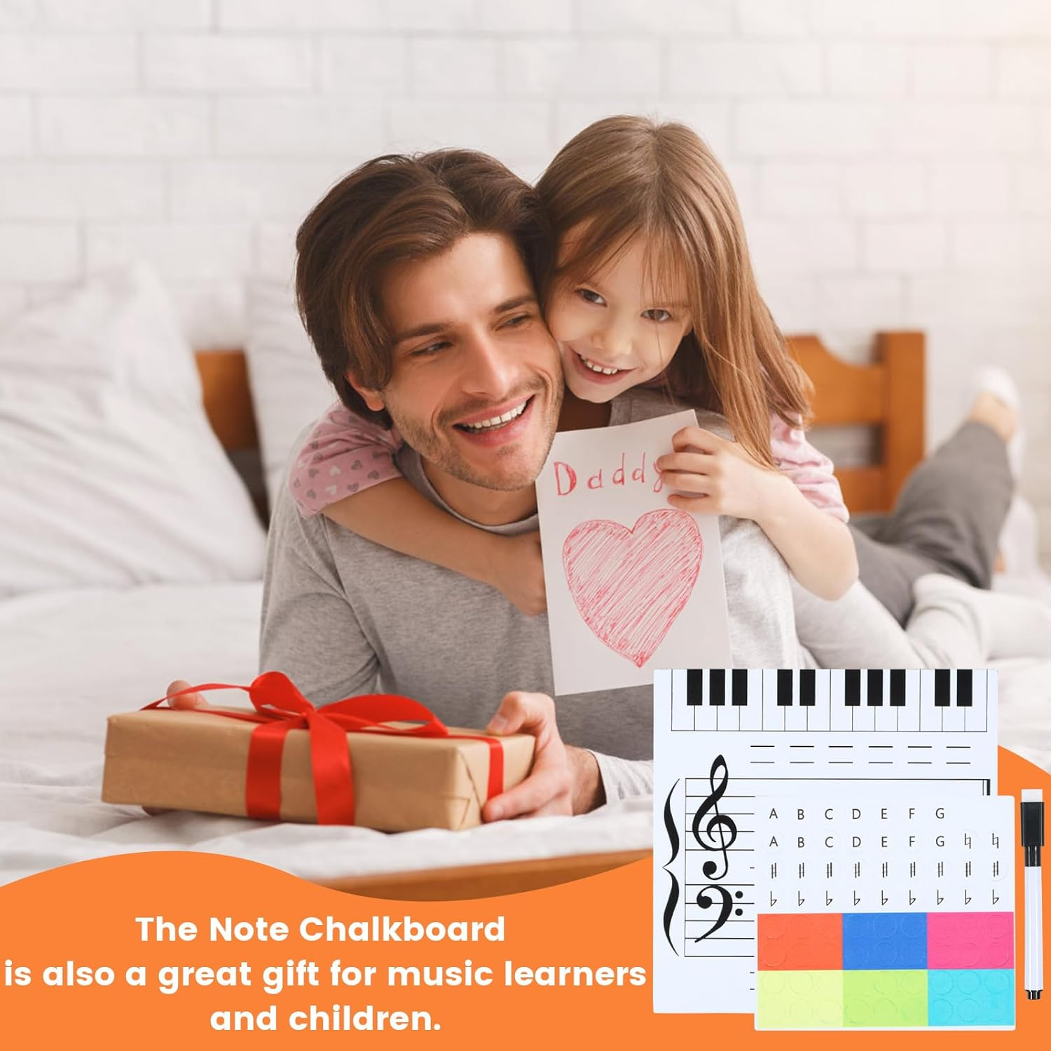 Dry Erase Piano Board Magnetic Portable Practice Dry Erase Keyboard with Erasable Pen and Magnetic Note Stickers Reusable Wooden Music Whiteboard for Kids Students Music Teacher