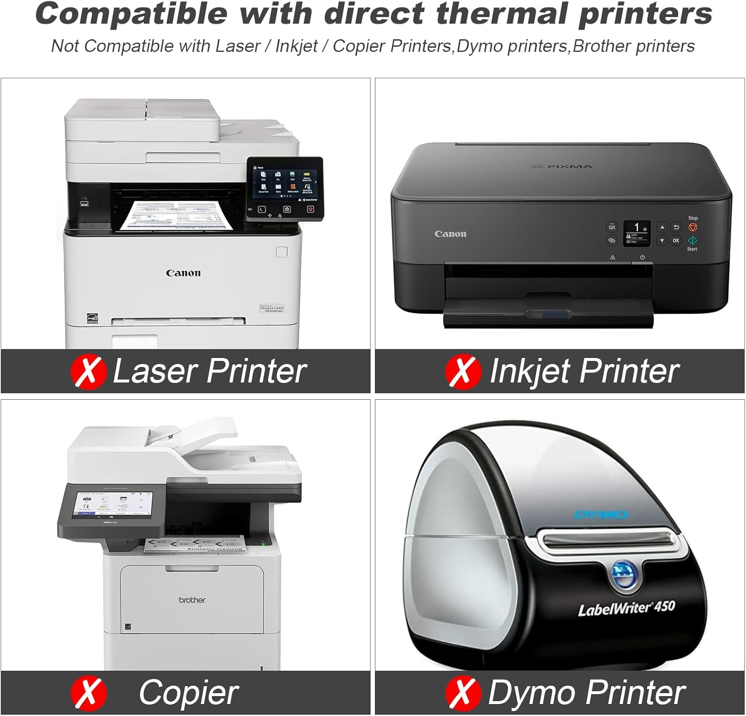 9527 Product Fanfold 4" X 6" Direct Thermal Labels White Perforated Shipping Labels,500 Labels per Stack,1 Stack image number 1
