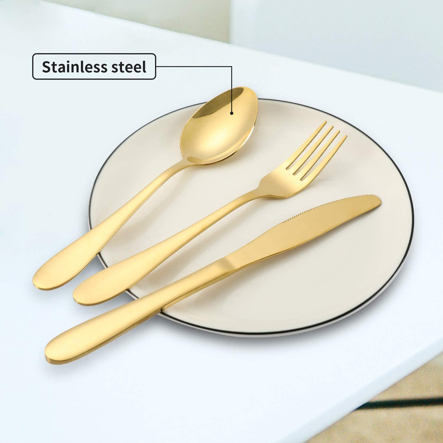 NAMUPIE Stainless Steel Travel Utensil Set 9 Piece Reusable Travel Utensils Silverware with Case,Travel Camping Cutlery Set, Knives, Forks and Chopsticks for Camping, Portable Flatware Cutlery Set with Case (GREEN) image number 6