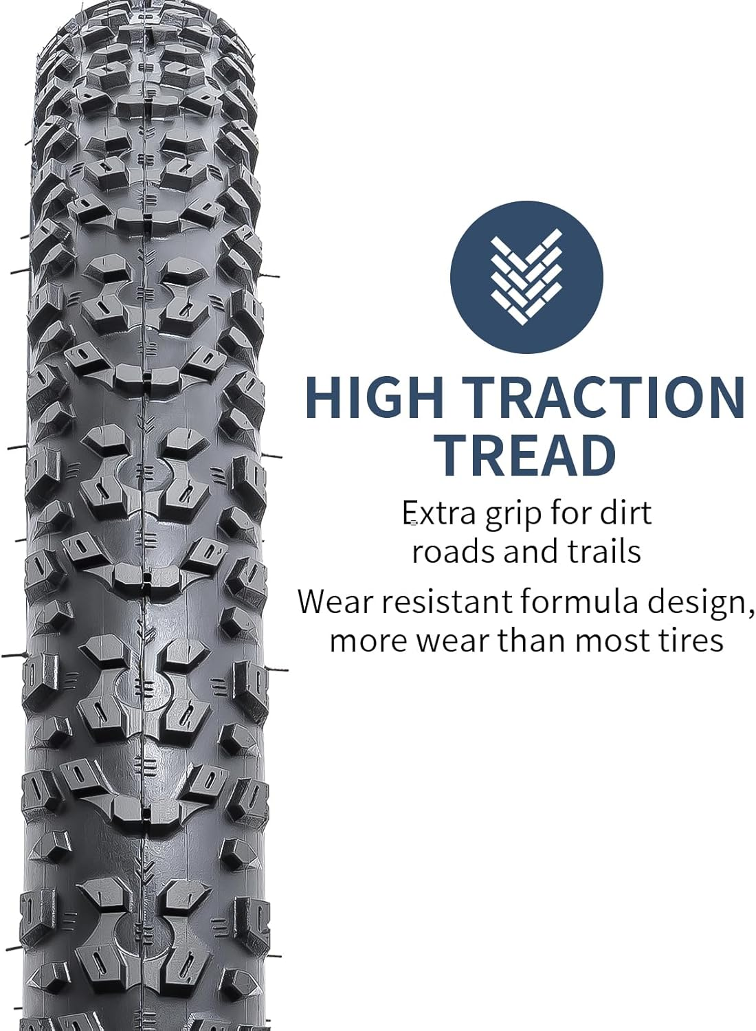 Yunscm 2 Pcs,27.5X2.3 Bike Tires,27.5X2.3 Bicycle Tires,27.5X2.3 58-584 Bike Tyres +Bike Inner Tube Schrader Valve 32Mm+Rim Strap+Tire Lever,Mountain Bike Tire 27.5 2.3,MTB Tire 27.5 2.3,Y-210 image number 4