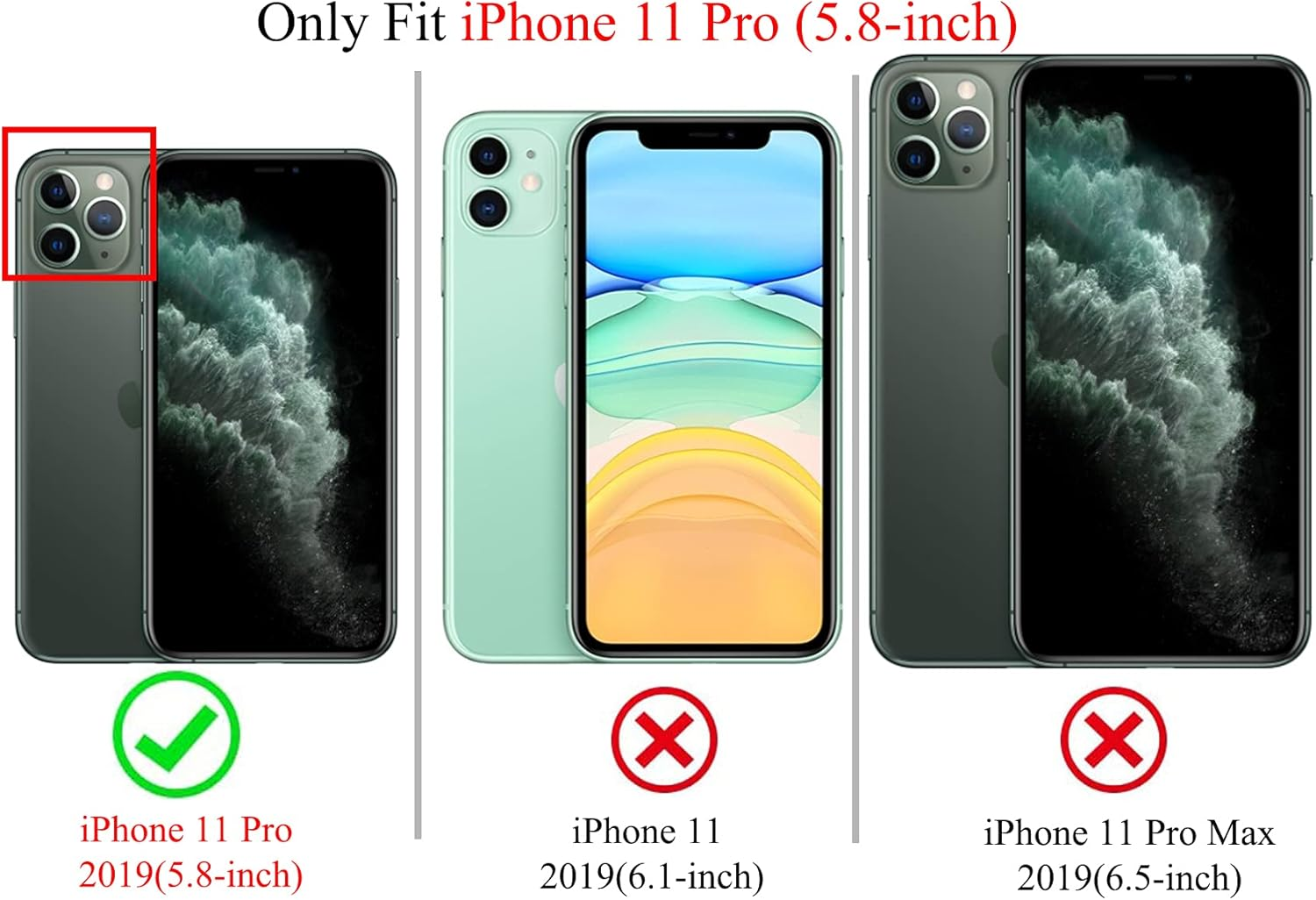 NITITOP Compatible with Iphone 11 Pro Case Cute Bow Bow Cherry Small Hearts for Women Girls Soft TPU Shockproof Protective Case White Mobile Phone Case - White image number 4