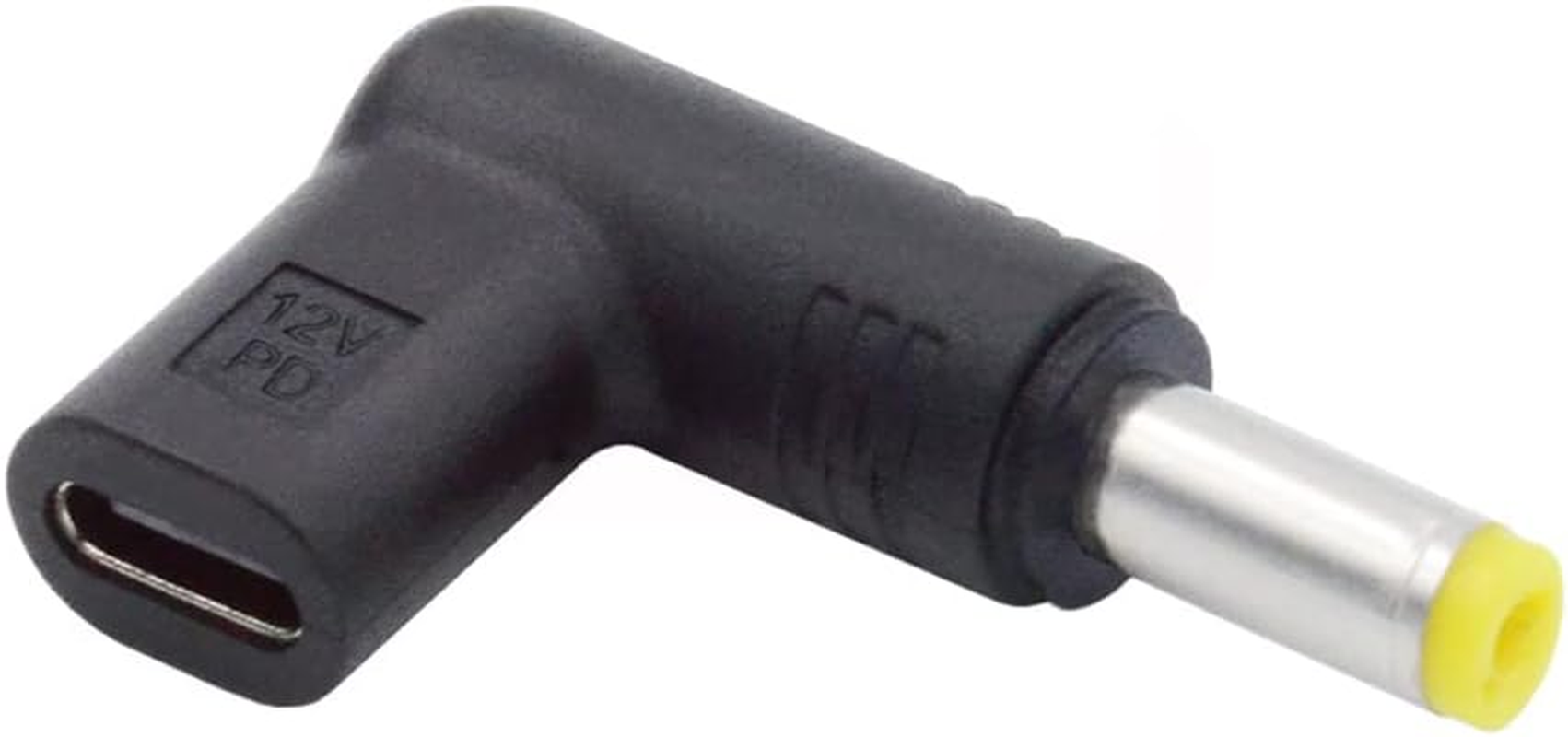 Cablecc USB 3.1 Type C USB-C Female to DC 12V 5.5X2.5Mm Plug 90 Degree Angled Adapter PD Emulator Trigger image number 1