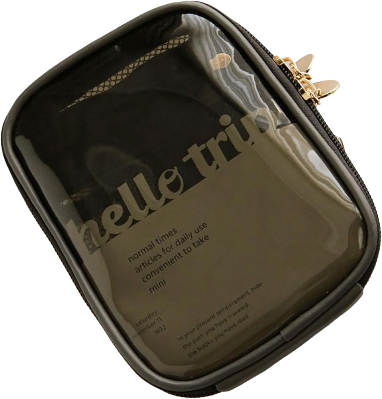 Travel Toiletry Set with Clear Designs and Multi Layered Compartments for Efficient Packing and Storage, B