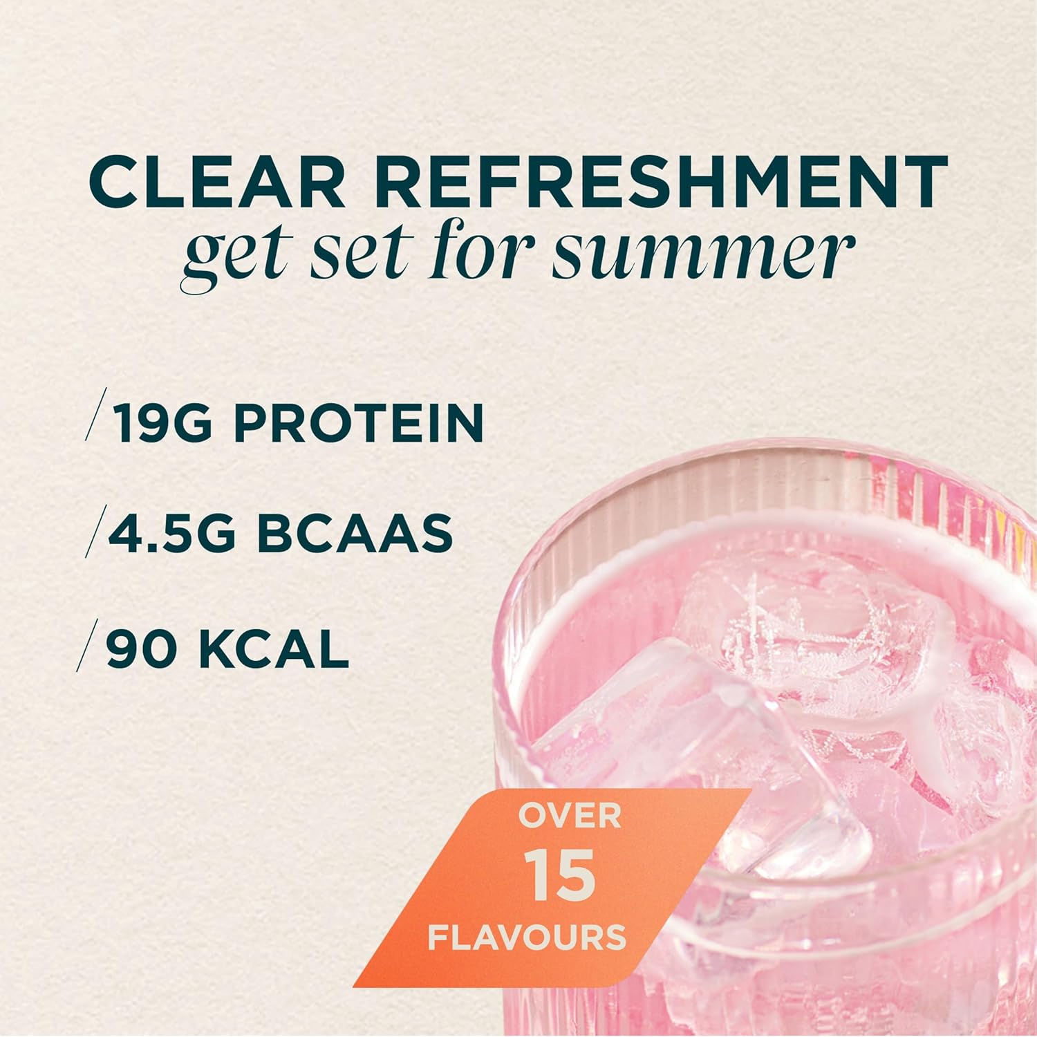 Myprotein Clear Whey Isolate Protein Powder - Orange Mango - 488G / 20 Servings - Cool and Refreshing Whey Protein Shake Alternative - 20G Protein and 4.5G BCAA per Serving image number 5